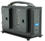 Lith Simultaneous Quad-Charger/Power Supply for Gold Mount/V-Mount + Power Supply