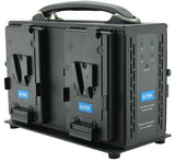 Lith Simultaneous Quad-Charger/Power Supply for Gold Mount/V-Mount + Power Supply