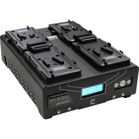 Core SWX Fleet QM4S Quad Charger for V-Mount Batteries