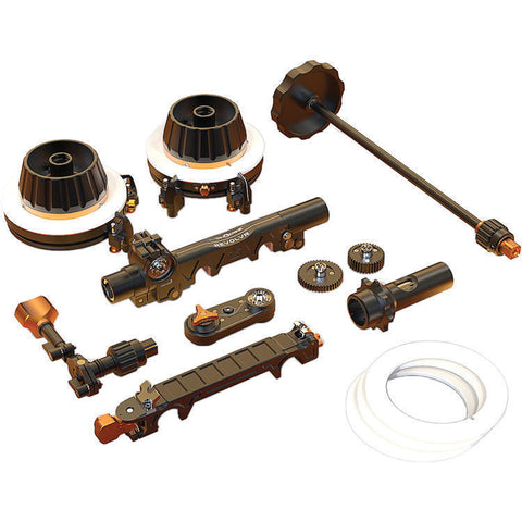 Bright Tangerine Revolver Follow Focus Dual Sided 19mm Studio Kit