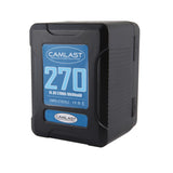 Camlast battery 270 watt hours for use with Red, Sony, Arri, Canon, Blackmagic professional cinema cameras, braodcast cameras and accessories