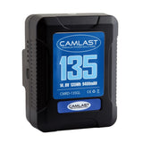 Camlast battery 135 watt hours for use with Red, Sony, Arri, Canon, Blackmagic professional cinema cameras, braodcast cameras and accessories