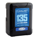 Camlast battery 135 watt hours for use with Red, Sony, Arri, Canon, Blackmagic professional cinema cameras, braodcast cameras and accessories