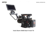 Vaxis Storm 3000' Dual V-Lock Transmitter and 3000' Receiver for use with any V-mount battery camera system.