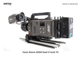 Vaxis Storm 3000' Dual V-Lock Transmitter and 3000' Receiver for use with any V-mount battery camera system.